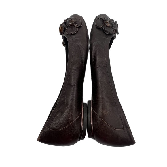 Alex Marie Brown Beaded Embellished Ballet Flats Size 9.5 Women's - Picture 6 of 9